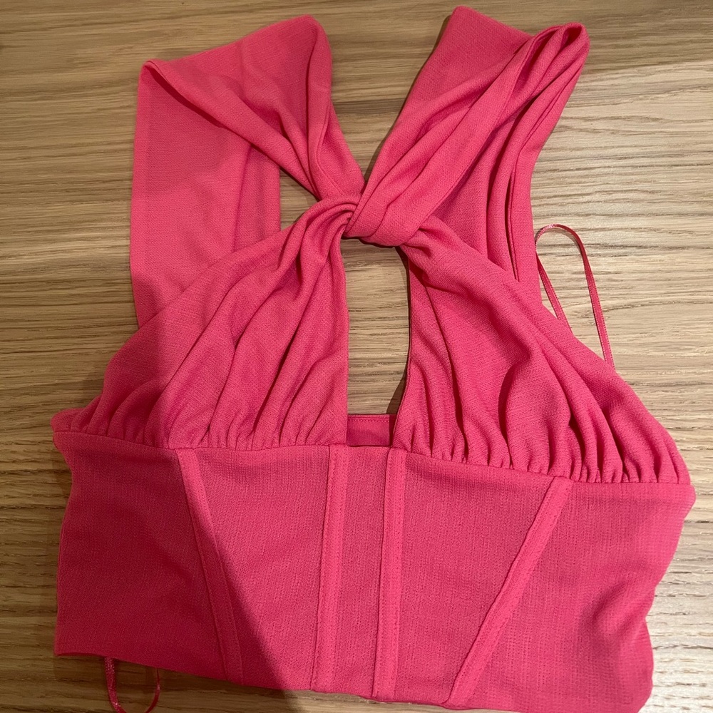 Zara pink crop top